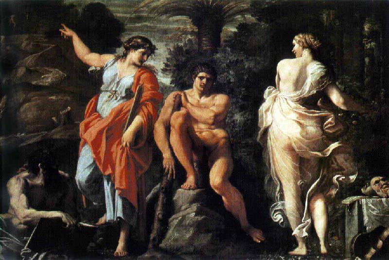 Annibale Carracci Choice of Hercules oil painting image